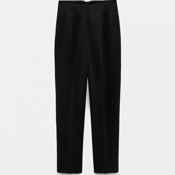 Zara Black Ankle Cropped Pants - Picture 1 of 3